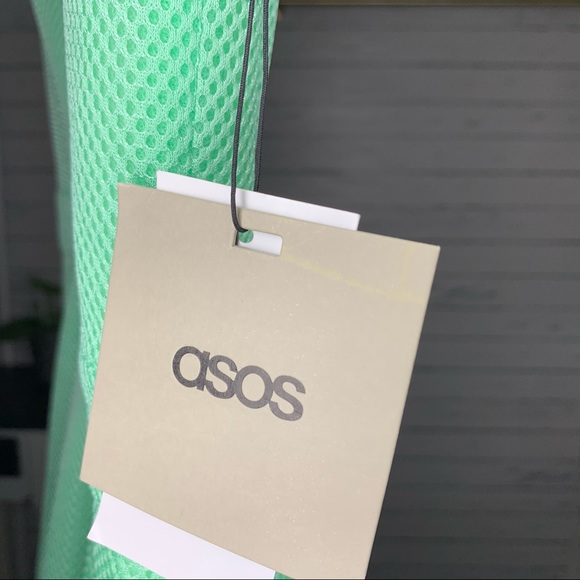 🚨 LAST CHANCE. CLOSING 9.16 🚨 ASOS Premium Mesh Plunge Neck Debutante Dress - Picture 10 of 10